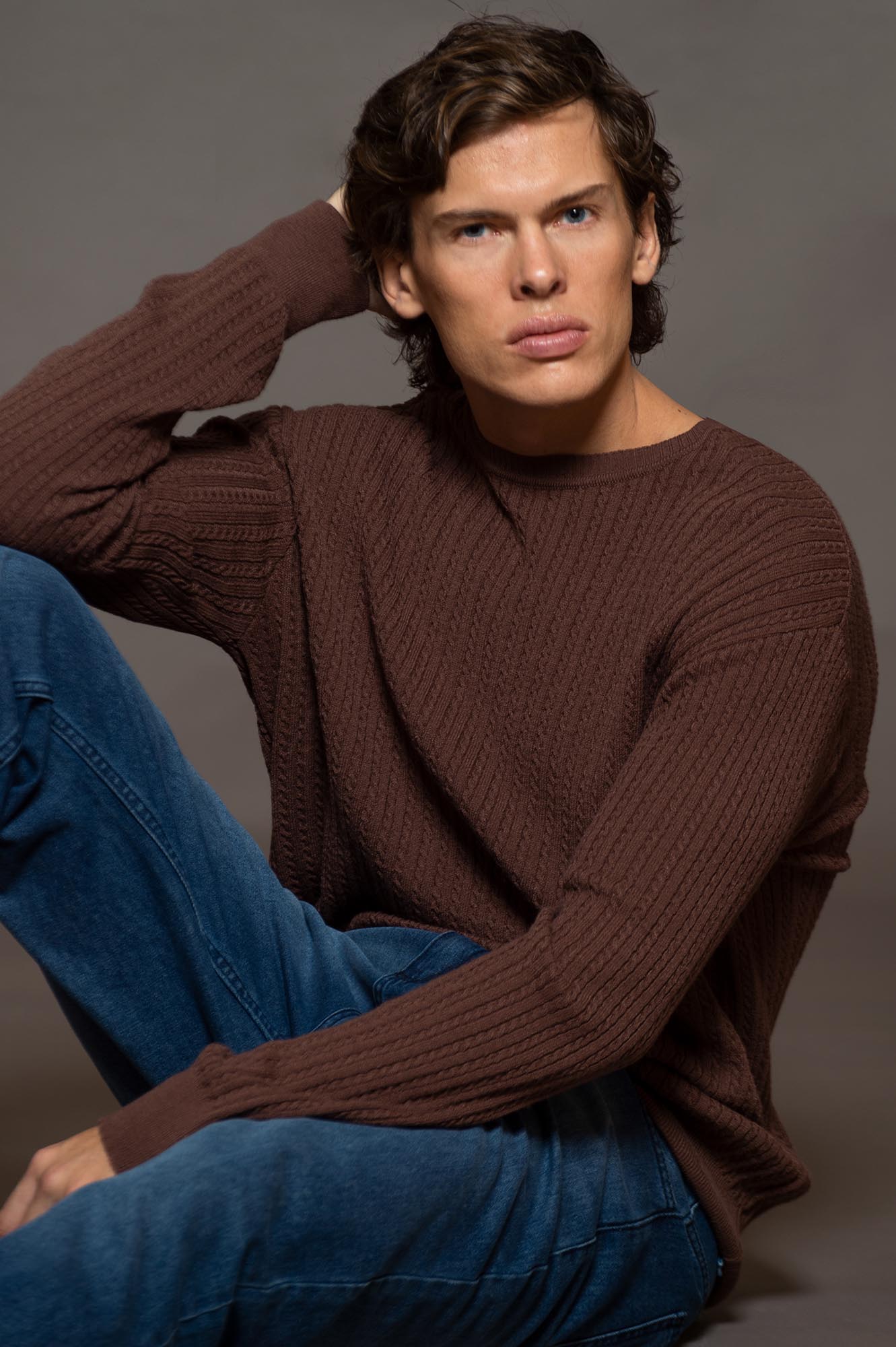 5246CH - SWEATER IRISH CHOCOLATE